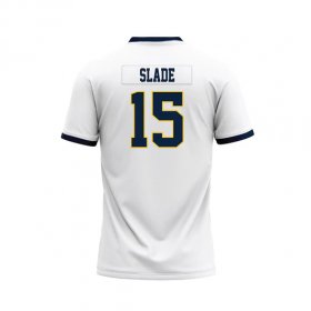 Trelon Slade #15 White Stitched Football Jersey - Women's slim fit Racers top