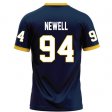 Trevor Newell #94 Navy Limited Football Jersey - Fraternity Racers jersey with Greek letters