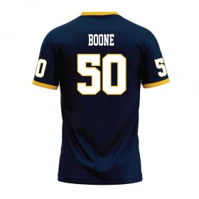 Tyler Boone #50 Navy Stitched Football Jersey - Bowl game limited Racers jersey