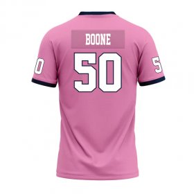 Tyler Boone #50 Pink Limited Football Jersey - Father's Day Racers jersey sale