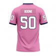 Tyler Boone #50 Pink Stitched Football Jersey - Back to school Racers sale