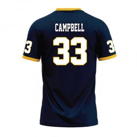 Tyrell Campbell #33 Navy Stitched Football Jersey - Authentic Racers jerseys near me