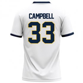 Tyrell Campbell #33 White Elite Football Jersey - Bowl game limited Racers jersey
