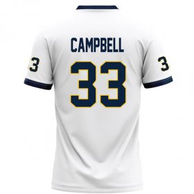 Tyrell Campbell #33 White Limited Football Jersey - Back to school Racers sale
