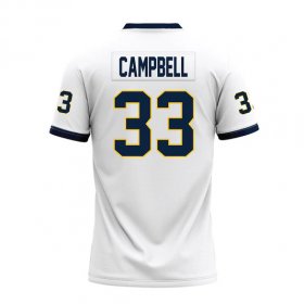Tyrell Campbell #33 White Replica Football Jersey - Authentic Murray State Racers football jersey