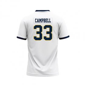 Tyrell Campbell #33 White Stitched Football Jersey - Next day delivery Racers jersey KY