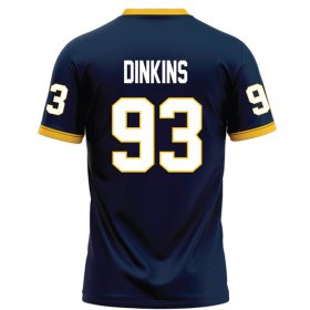 Vincent Dinkins #93 Navy Limited Football Jersey - Custom Racers jersey for military appreciation