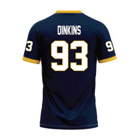 Vincent Dinkins #93 Navy Replica Football Jersey - Compare authentic vs replica Racers jerseys