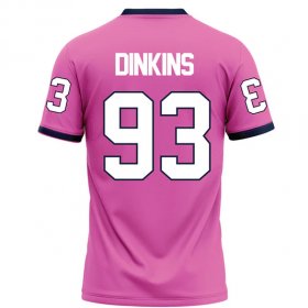 Vincent Dinkins #93 Pink Elite Football Jersey - Group discount Racers jerseys