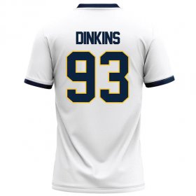 Vincent Dinkins #93 White Elite Football Jersey - Racers jersey gift for dad