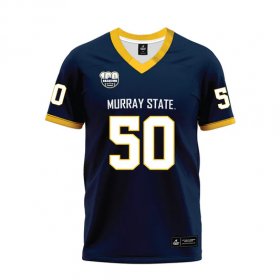 Where to buy Murray State jerseys online - Tyler Boone #50 100th Year Navy Premium Football Jersey