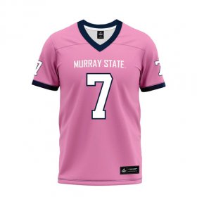 Women's slim fit Racers top - justice cross #7 Pink Premium Football Jersey